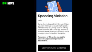 Drivers Warned: Uber Monitors Speed and Issues Violations