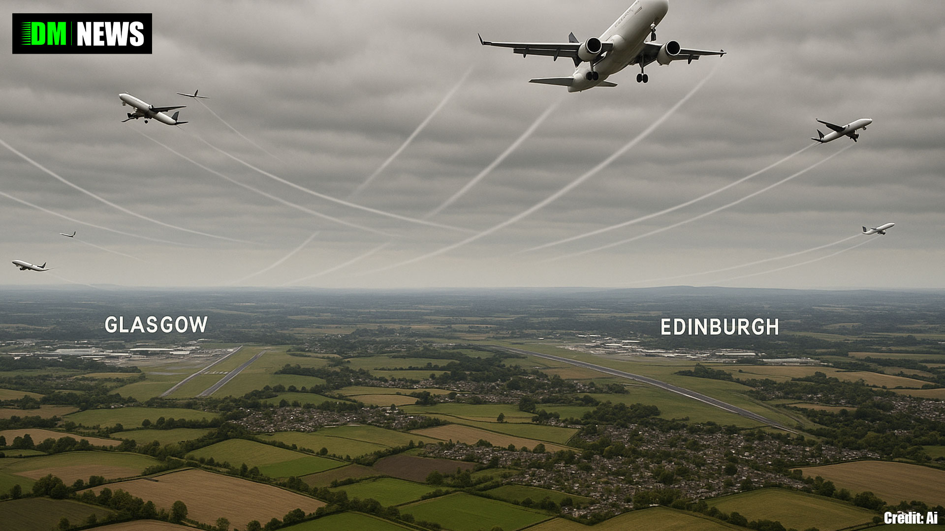 Major New Flight Path Changes Planned for Glasgow and Edinburgh Airports