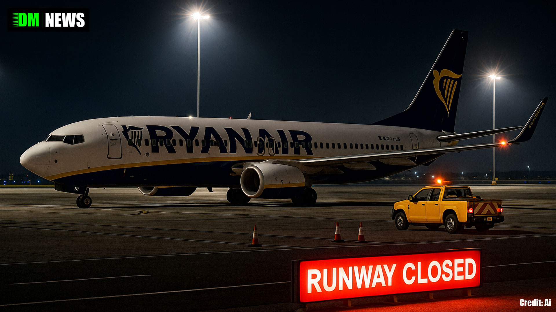 DM Airport Transfers passenger diverted to Birmingham after tyre blowout shuts East Midlands runway