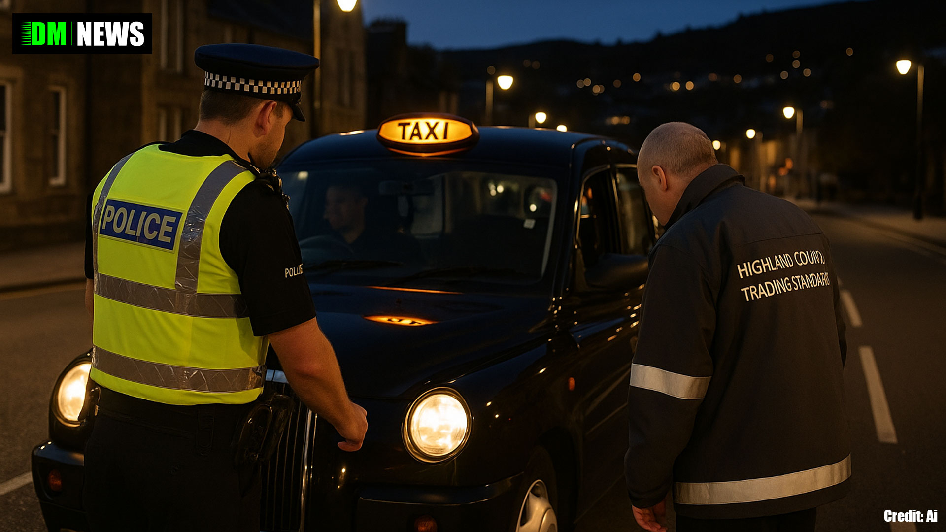 Inverness taxi and private hire drivers issued warnings after joint enforcement operation