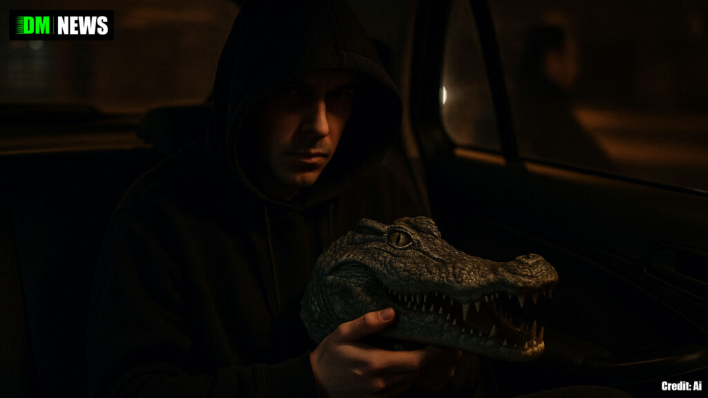 Passenger reportedly produced crocodile head, gun and knife during taxi journey, court told