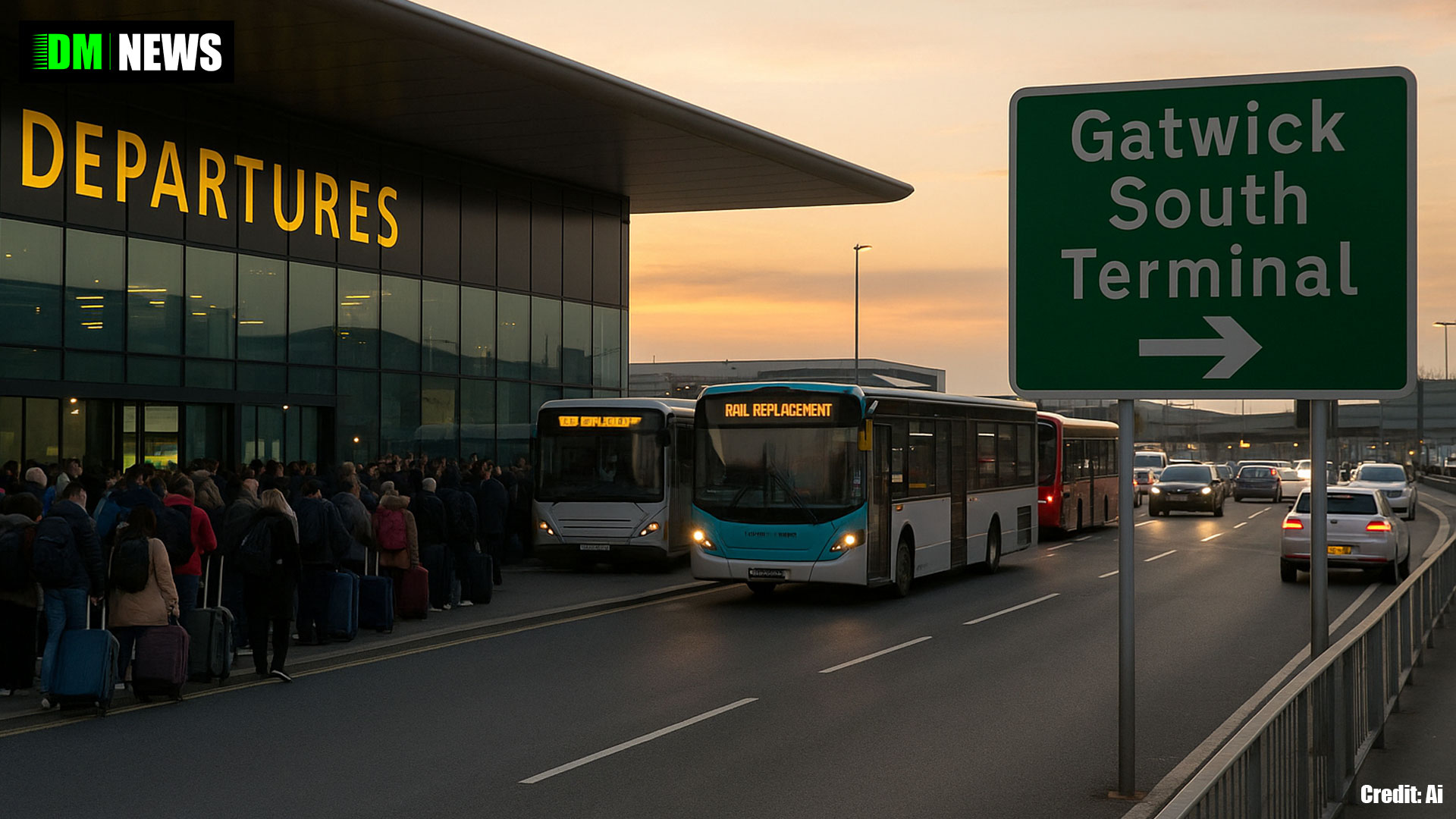 Travel chaos expected at Gatwick this weekend as four major rail routes shut