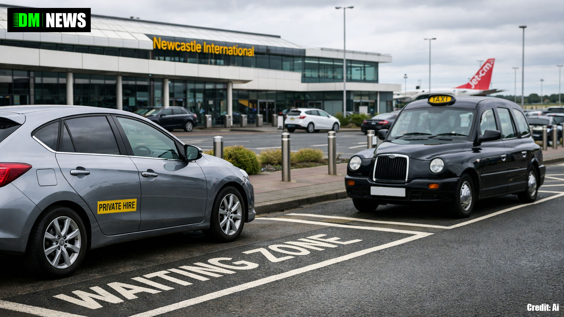 Newcastle Airport Opens Free ‘Waiting Zone’ Pick-Up Area for Cars and Taxis