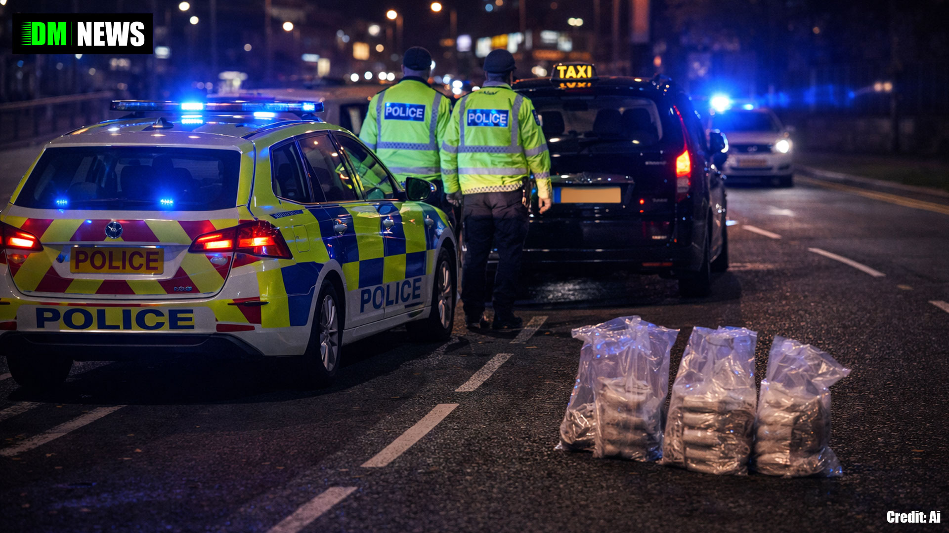 Taxi Driver Jailed After Police Chase Uncovers £265,000 Drugs Cache