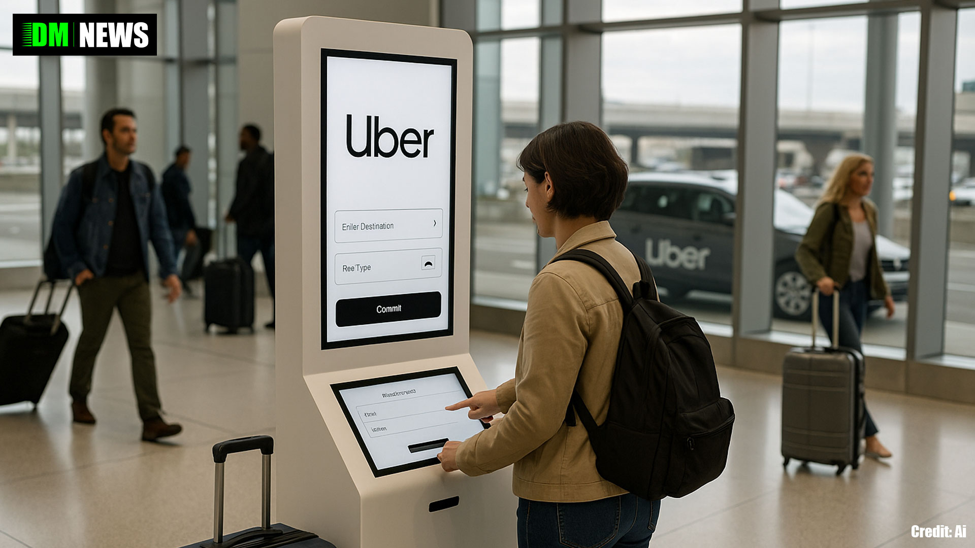 Uber Launches Phone-Free Kiosks for Airport Pick-Ups, Starting at New York’s LaGuardia