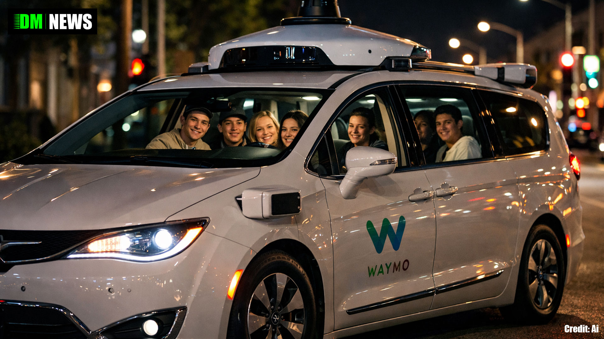 Waymo Robotaxi Pulls Over After Passengers Film Five People Riding in Vehicle