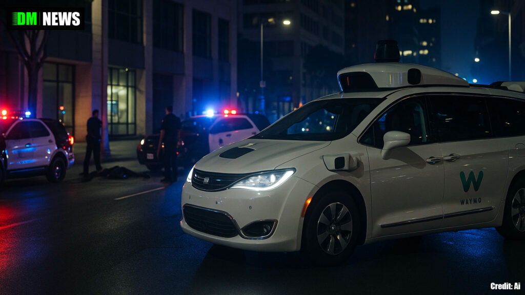 Waymo driverless taxi drives straight into active police scene in Los Angeles