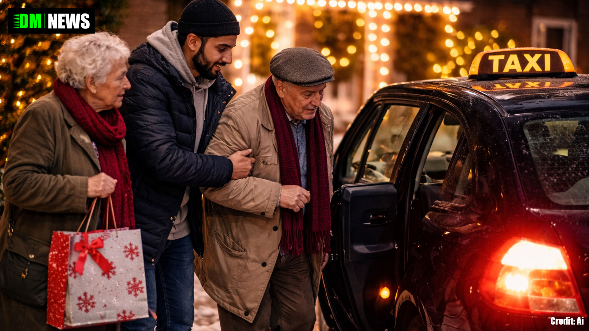 Young Volunteers Provide Free Christmas Day Taxi Rides for Elderly in Huddersfield