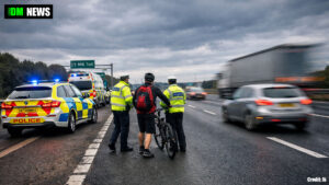 Cyclist Reported After Riding Along M6 Toll Road Following Sat Nav Directions