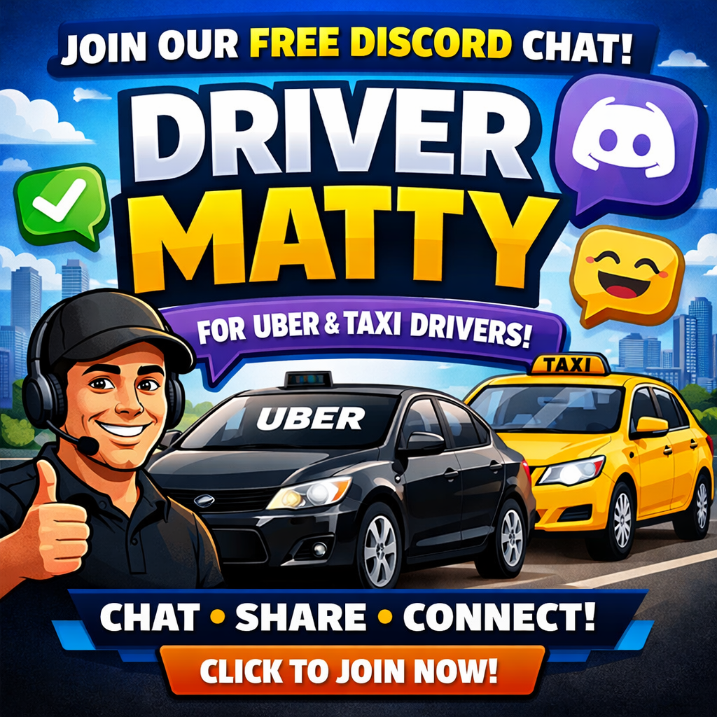 Driver Matty Uber & Taxi discord chat