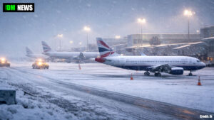 Snow And Ice Cause Widespread Flight Cancellations Across UK Airports