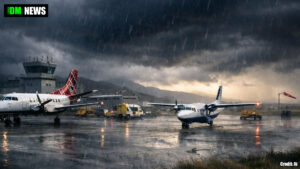Storm Chandra Forces Widespread Loganair Flight Cancellations Across UK Regions