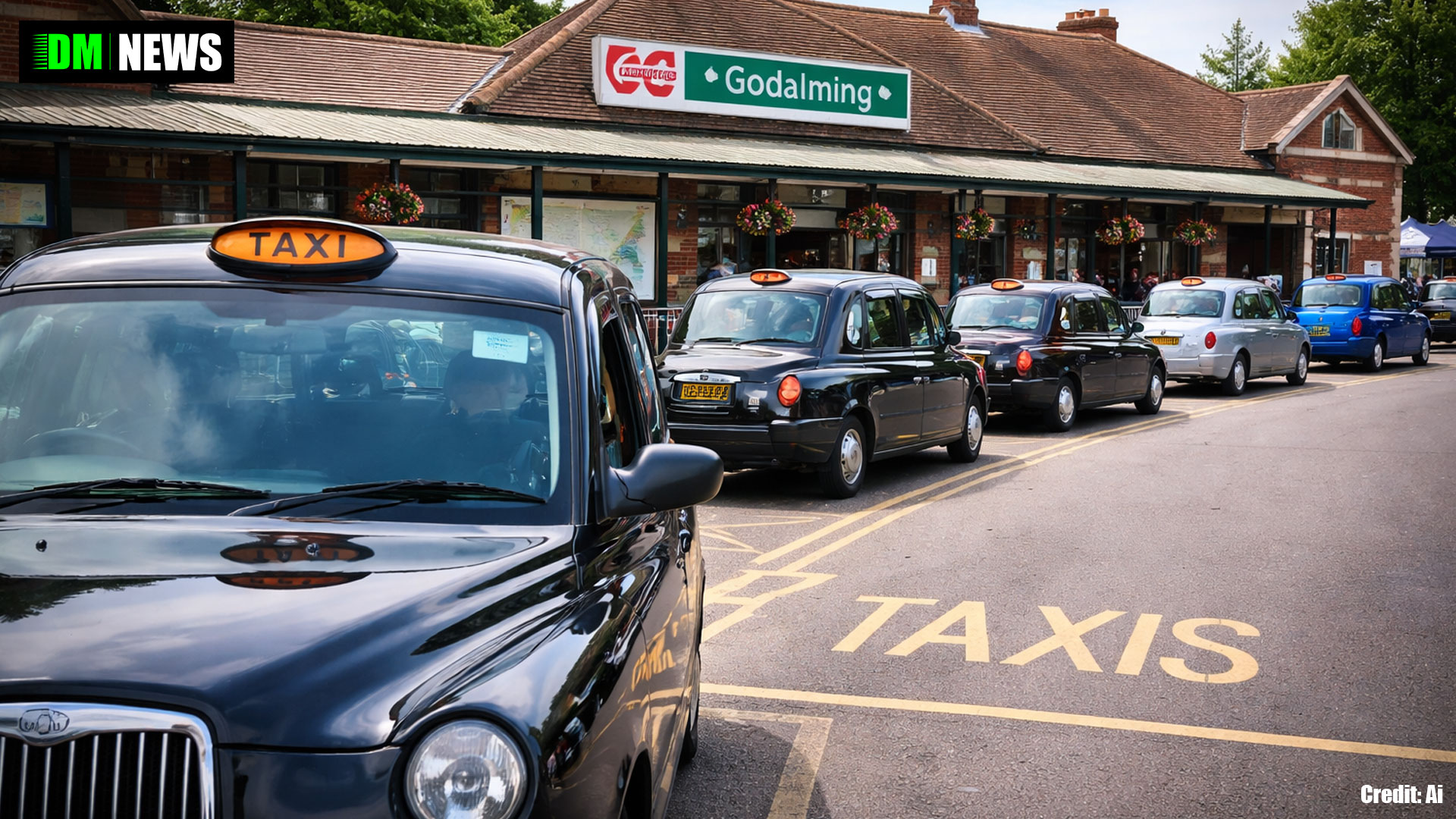 Taxi Drivers Face 20% Fee to Use Godalming Train Station Rank, Claims Social Media Video