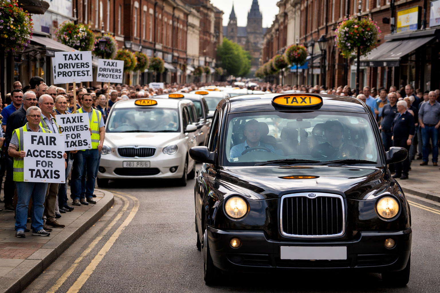 Taxi drivers plan go-slow protest over Lichfield pedestrianisation plans