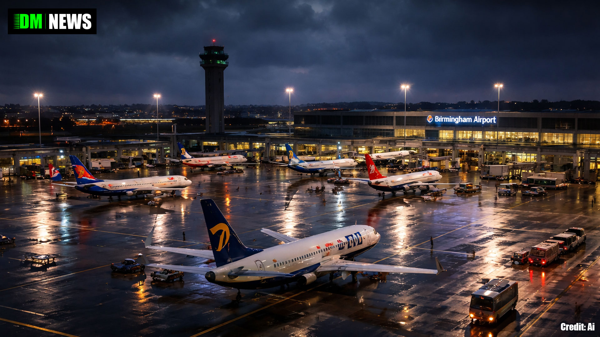 Technical Issue With Radar Halts Arrivals at Birmingham Airport