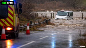 Two People Rescued from Flood-Trapped Taxi as Heavy Rain Batters Scotland