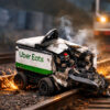 Uber Eats Delivery Robot Hit by Train in the US