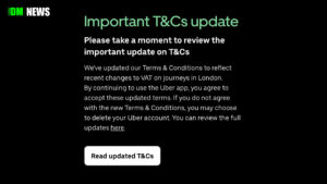 Uber Tells London Drivers Accept New VAT Terms Or Delete the App
