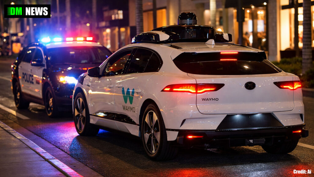 Waymo Self-Driving Car Pulled Over For Illegal Turn In Beverly Hills