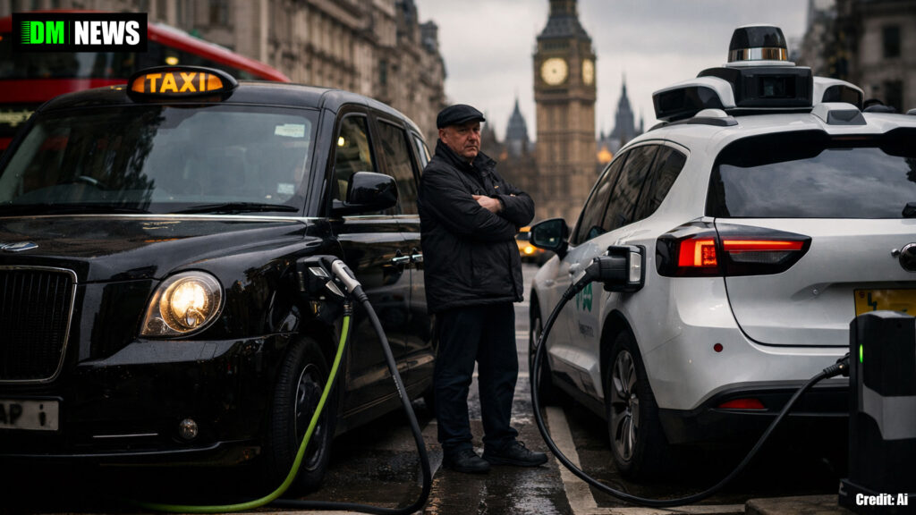London black cab drivers clash with Waymo over electric charging bays