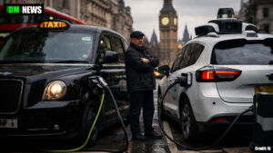 London black cab drivers clash with Waymo over electric charging bays