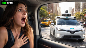 Passenger screams as Waymo pulls out on another car in viral TikTok video