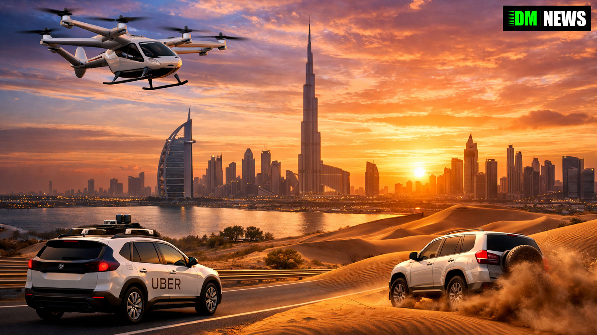 Uber Unveils Plans for Autonomous Vehicles and Air Taxis in the UAE