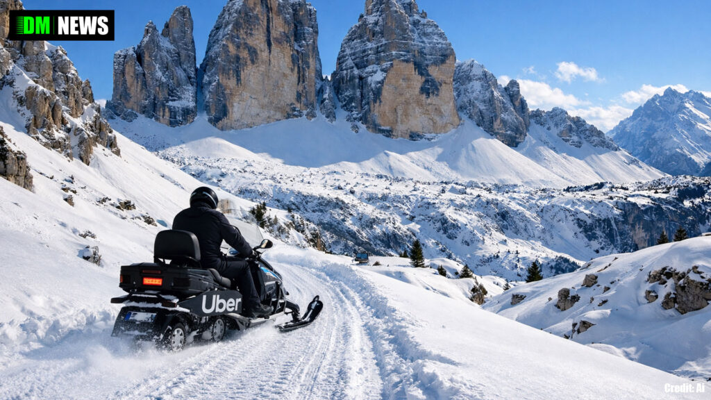Uber snowmobile rides launched for Olympic spectators visiting Three Peaks of Lavaredo