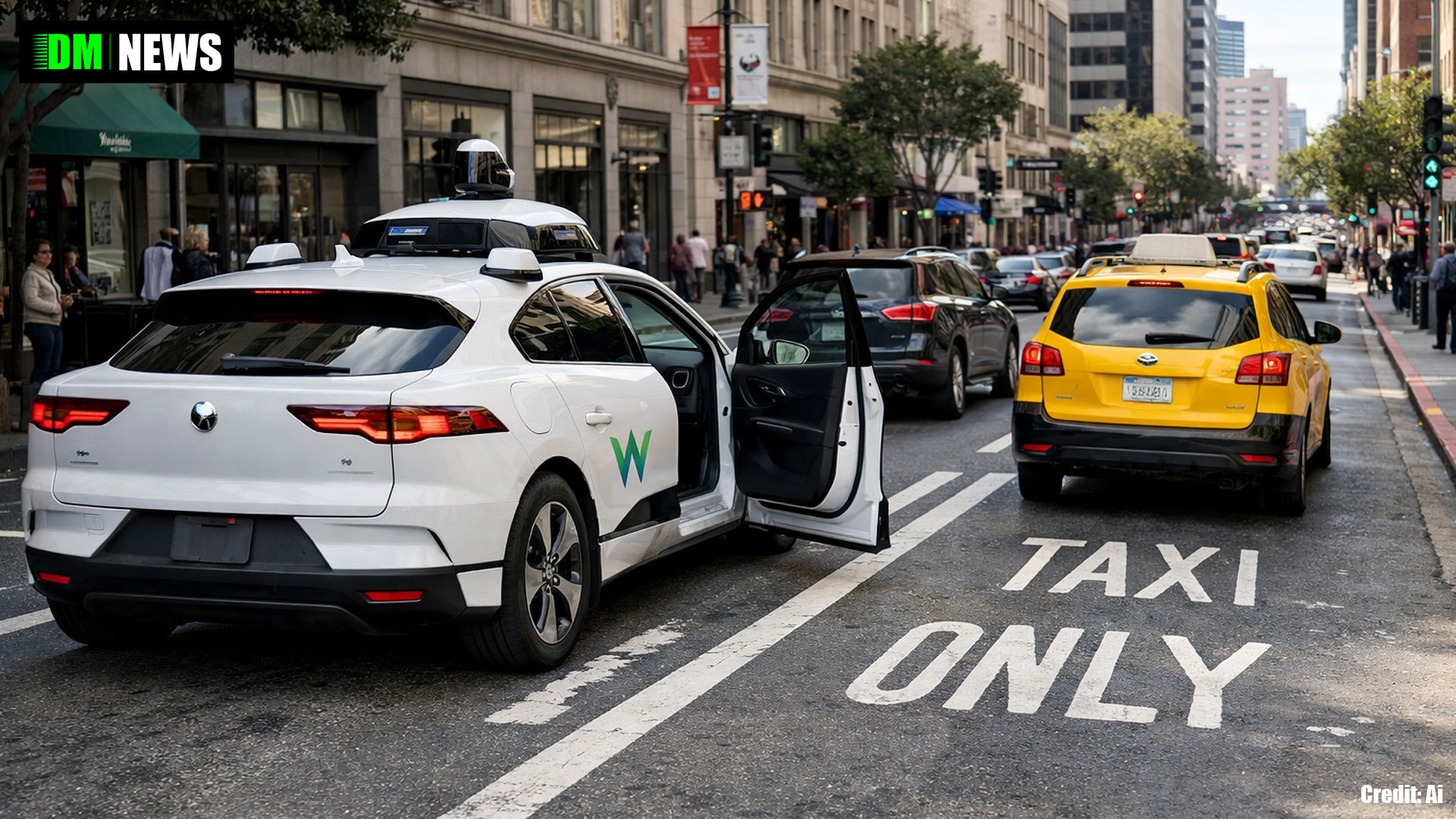 Waymo Autonomous Vehicle ‘Doored’ in San Francisco Taxi Lane Incident