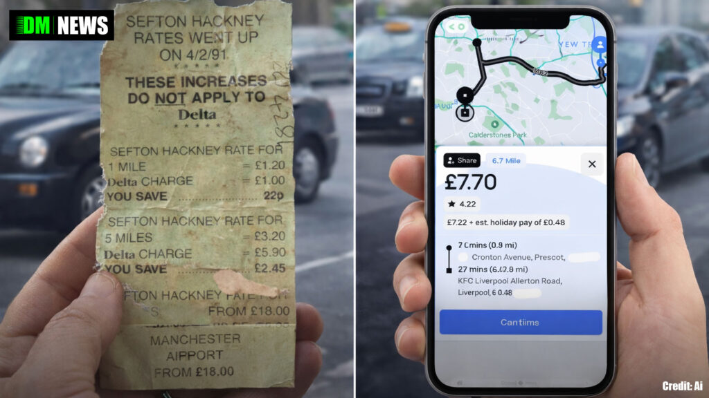 Taxi Fares Then vs Now: 1991 Sefton Hackney Rates vs 2026 Uber Prices (Including Inflation)