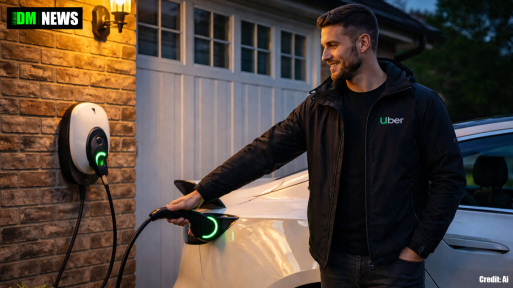 Uber Drivers Offered Home EV Charger With No Upfront Cost Through New Pod Partnership