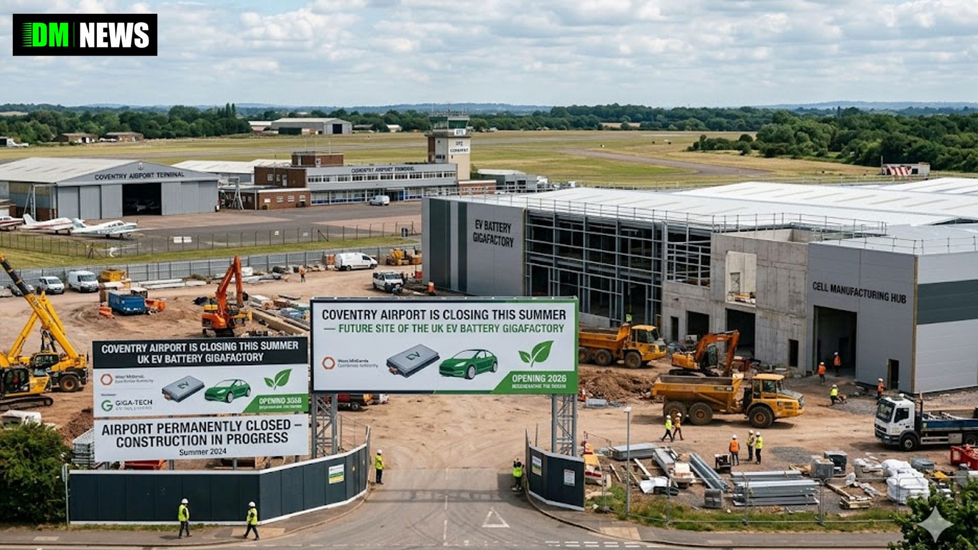 Coventry Airport Is Closing This Summer — And It's Becoming an EV Battery Factory