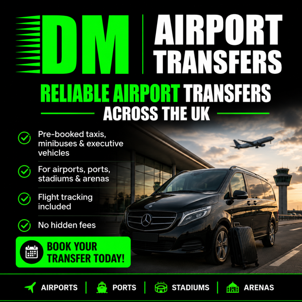 UK Wide Airport Transfers by DM Airport Transfers UK