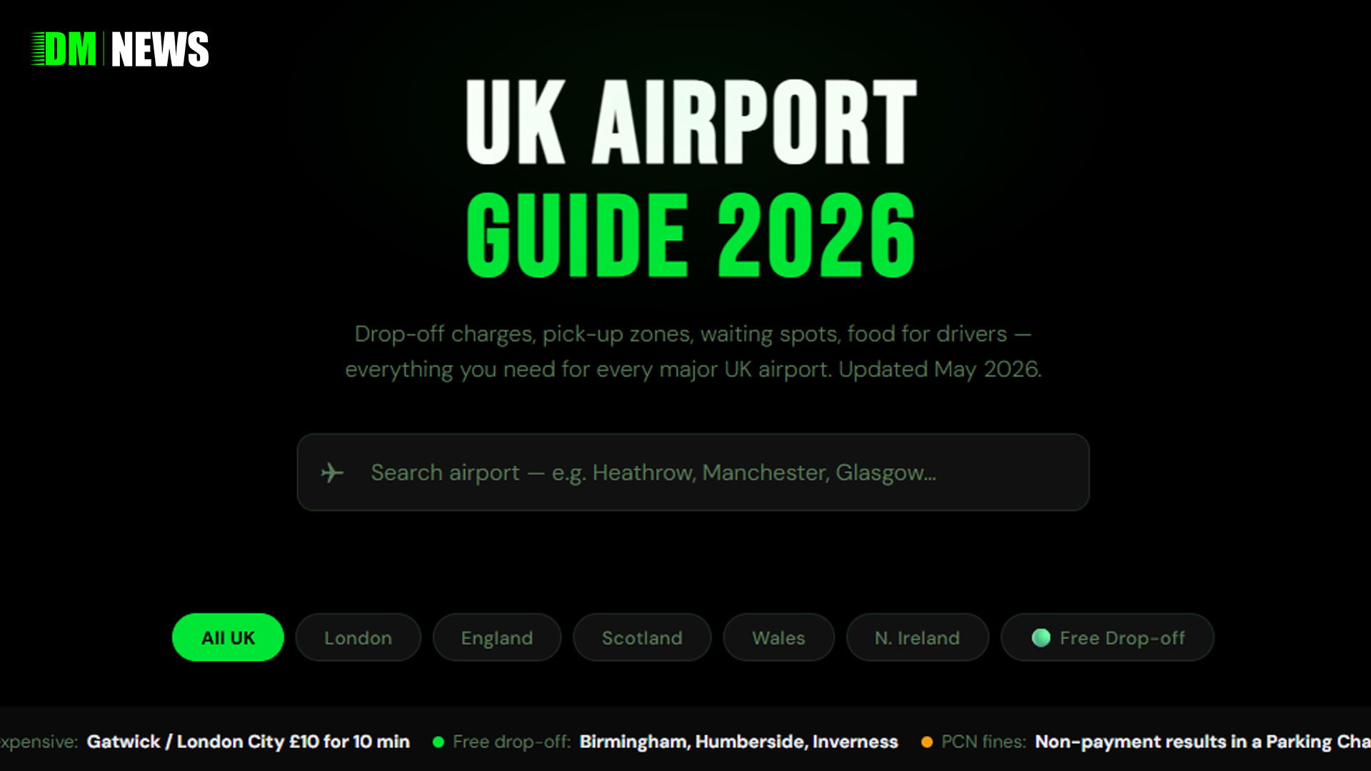 The Free UK Airport Guide Every Driver and Passenger Needs in 2026