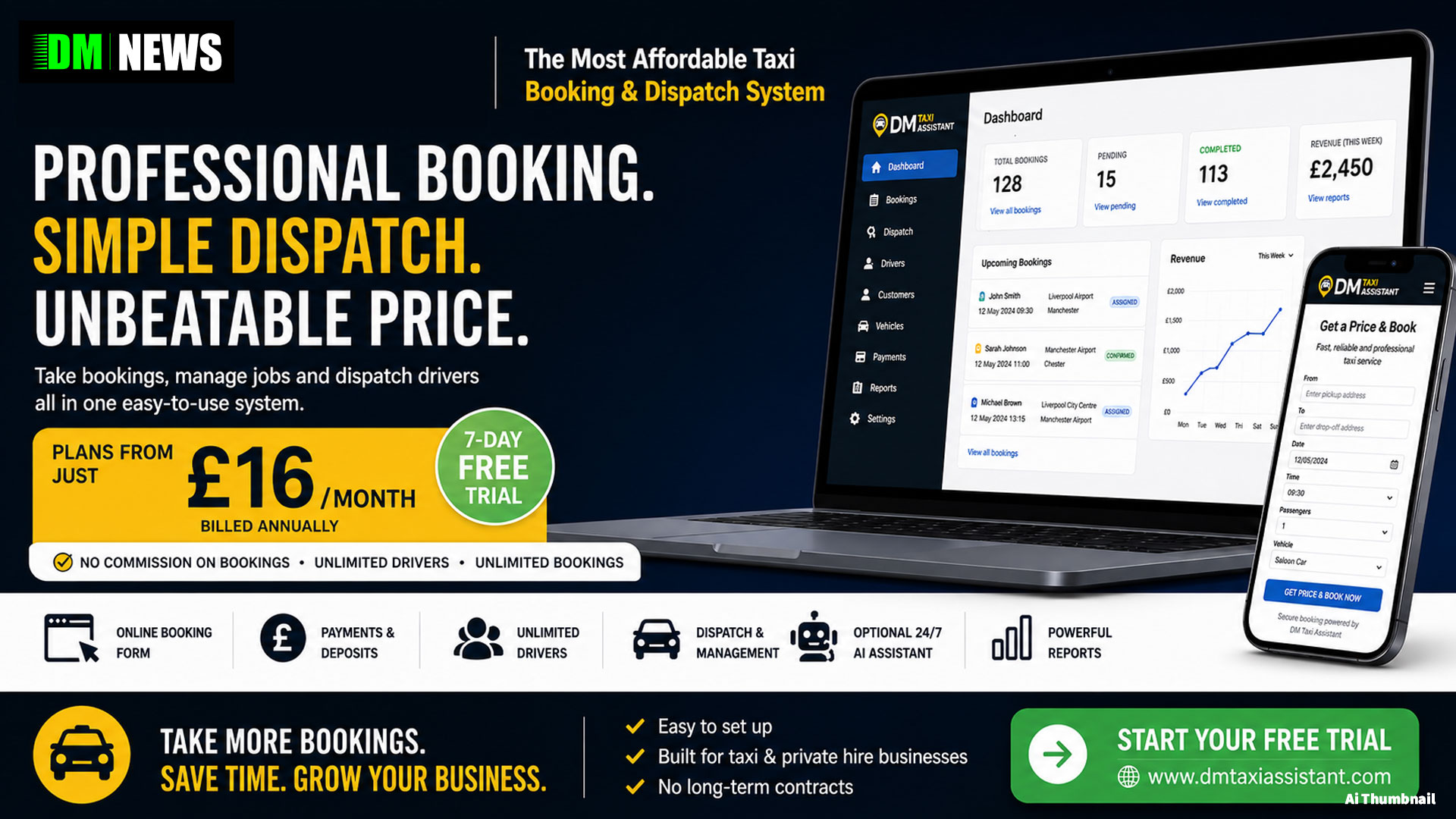 The Most Affordable Taxi Booking and Dispatch System